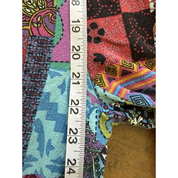 Women’s Patchwork Print Cotton Polyester Overalls Y2K Hobo Hippie Vibes No Size - Picture 8 of 9